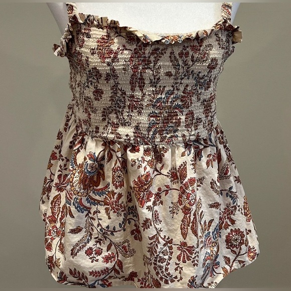 ✨Old Navy Large Floral Smocked babydoll Top boho - Picture 1 of 4